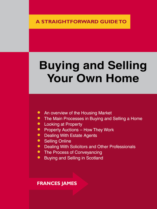 Title details for Buying and Selling Your Own Home by Frances James - Available